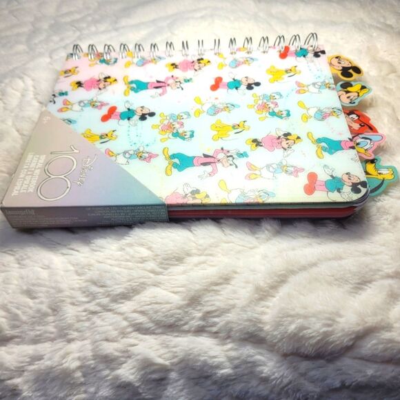 Loungefly Disney 100 Tabbed Journal Spiral Notebook Mickey and Friends New OOS - Picture 7 of 12